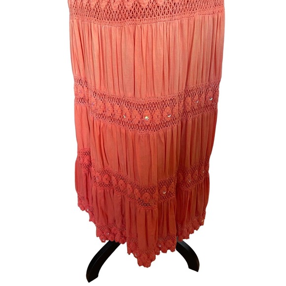 Women’s Valerie Stevens Size Medium Skirt and Shirt Beaded Ombré Skirt Elastic - Picture 4 of 16